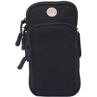 Arm Tasche, wasserdichte Neopren Arm Handgelenk Tasche zum Laufen, Joggen, Trainieren, Arm Tasche, Zubehör(Schwarz) Portableelectronicdevicearmband Portableelectronicdevicearmband Sporttasche