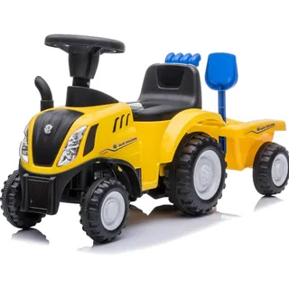 Kindertrettraktor, Rutschauto, New Holland, Hupe, Licht, Musik, Gelb, 18-36 M...