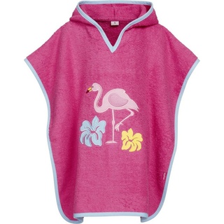 Playshoes Frottee-Poncho Flamingo pink,