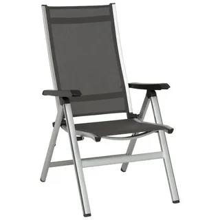 MWH Das Original Kedline Multipositionssessel 62 x 67,5 x 111 cm silber/anthrazit klappbar