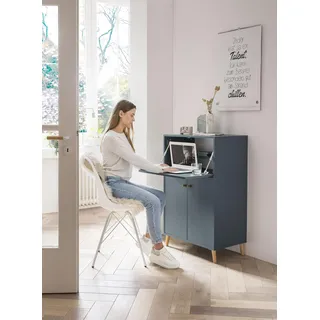 Schildmeyer MÖBELPARTNER Sekretär 500, 153501 blaugrau 65,2 x 39,0 x 101,7 cm, 1 St.