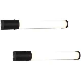 Trio meineWunschleuchte 2er Set mit Steckdose & Schalter in Schwarz B 41,5cm