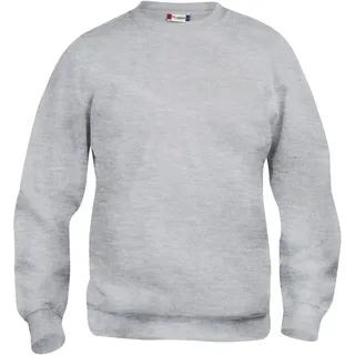 Clique Basic Roundneck Sweatshirt Kinder 95 - grau meliert 120 cm