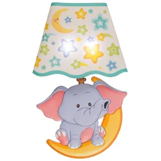 IDENA 31257 - LED Wandsticker Lampe Elefant, mit Lichtsensor, ca. 21 x 13 cm, ideal als Nachtlicht für das Kinderzimmer