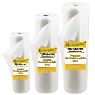 Aquagart 2m Gartenfolie Gewächshausfolie UV 5 Frühbeetfolie Treibhausfolie 4m breit