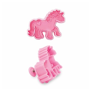 Städter Präge-Ausstecher mit Auswerfer Einhorn Rosa,