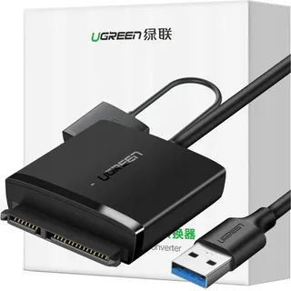 Ugreen 60561, SATA, USB 3.2 Gen 1 (3.1 Gen 1), Männlich, Schwarz, 5 Gbit/s