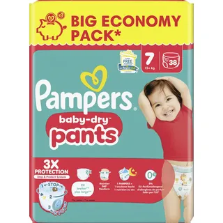 Pampers Baby-Dry Pants Gr. 7 (15+ kg) 38 St.