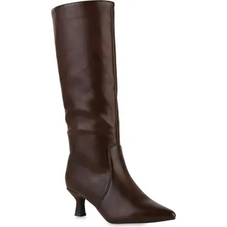 VAN HILL Damen Klassische Stiefel in Braun 39 - Braun