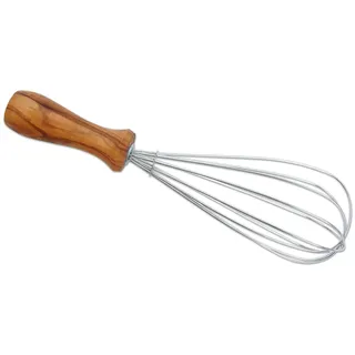 D.O.M. Die Olivenholz Manufaktur Schneebesen 25 cm Edelstahl