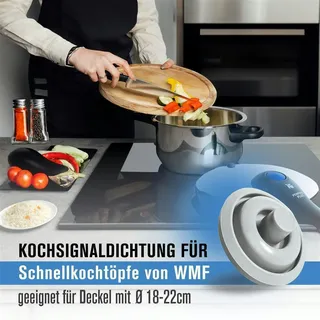 Piebert 2x Kochsignaldichtung 39155 für WMF Perfect & Perfect Plus Schnellkochtöpfe 2,5L-8,5L und 18-22cm Deckeldurchmesser wie 6093109502