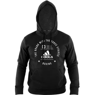 adidas Community Hoody Hoodie Schwarz/Weiß M