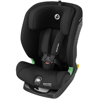 Maxi-Cosi Titan S Comfort i-Size, atmungsaktive Komfortstoffe, mitwachsender Kindersitz, 15 Monate–12 Jahre (76–150 cm), ISOFIX Kindersitz Auto, 5 Sitzposition & 13 Kopfstützenstufen, Authentic Black