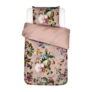 Essenza Bettwäsche Fleur, Evening Rose, 135x200 cm, Oeko-Tex® Standard 100, Schlaftextilien, Bettwäsche, Satin-Bettwäsche