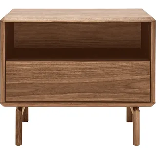 miliboo Vintage-Nachttisch Walnussfurnier SUVA