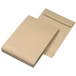 MAILmedia Faltentasche 30007071 B4 haftklebend 40mm Falte braun 100 Stück