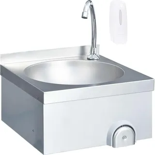 vidaXL Seifenspender 40/40 cm Silber