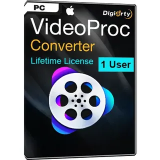 VideoProc Converter - Lifetime License - 1 User (Mac)