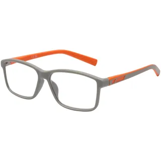 DOOViC Blaulichtfilter Lesebrille 3,5 Herren Grau Rechteckig Vollrand Kunststoff Federscharnier Brille mit Sehstärke für Computer/Unisex