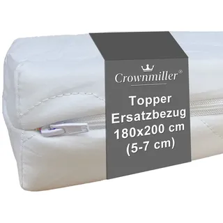 Crownmiller Topperbezug 180 x 200 cm weiß