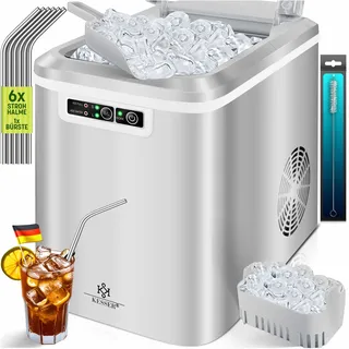 KESSER® Eiswürfelmaschine Eiswürfelbereiter 2,2L Ice Maker 9 Eiswürfel in 7min