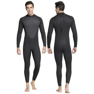 MDSIOKHJ Neopren Jacke Neoprenanzug 5MM Langarm Neopren Herren Einteiliger Badeanzug Speerfischen Unterwasser Jagd Tauchen Anzug(XXL)