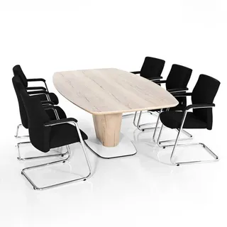 Büro Konferenztisch in Bootsform