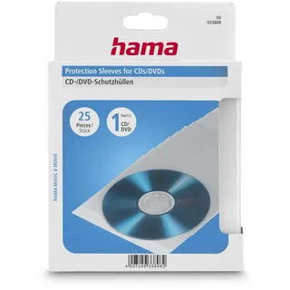 Hama CD/DVD-Schutzhüllen 25, Transparent