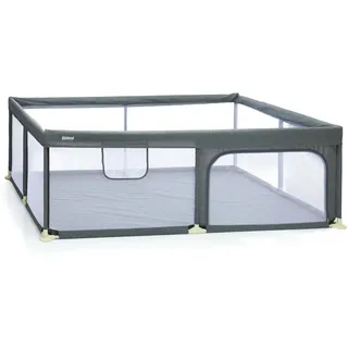 fillikid Laufgitter groß 180 x 120 cm Exklusiv in Grau | Gr.: onesize