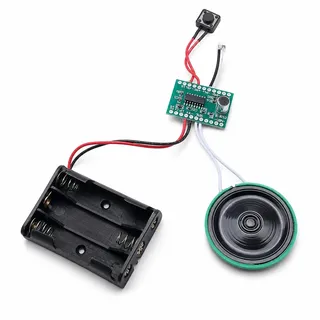 Soundmodul mit 4 Minuten Aufnahmezeit, Sprachaufnahmemodul Soundchip für Personalisierte Grüße und DIY Projekte