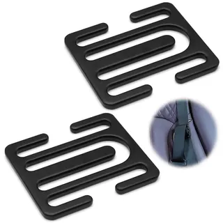Sicherheitsgurtversteller Aoyswuz 2 Stück Auto Sicherheitsgurt Clip Universal Sicherheitsgurt Lock Clips für Alle Modelle Geeignet Sicherheitsgurt, Schwarz