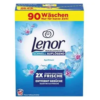 Lenor Aprilfrisch Waschmittel Pulver, 4,95 kg