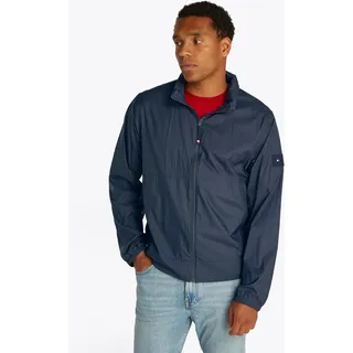 Tommy Hilfiger Blouson TOMMY HILFIGER "TECH LIGHTWEIGHT STAND JACKET", Herren, Gr. M, blau (desert sky), Web, Obermaterial: 100% Polyamid, Jacken Blouson