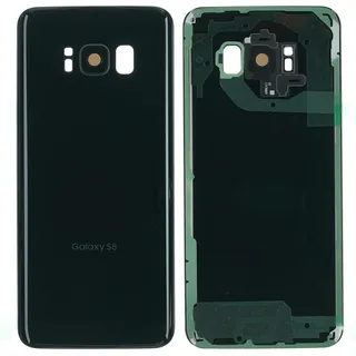 NG-Mobile Backcover Cover Glas Rückseite Deckel Gehäuse schwarz für Samsung Galaxy S8 SM-G950F, schwarz