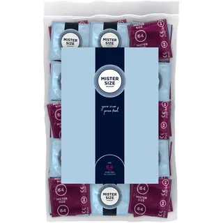 MISTER SIZE Kondome „64 mm“, transparent, hauchdünn, feucht