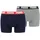 Basic Boxershorts 2 Einheiten Blue Grey Melange XL