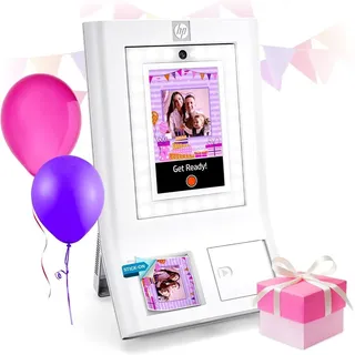 HP Sprocket Photobooth Sofortbilddrucker 3x4” (Weiß) Fotodrucker - Weiß