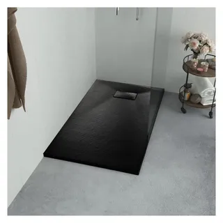 vidaXL Duschwanne SMC Schwarz 90x90 cm