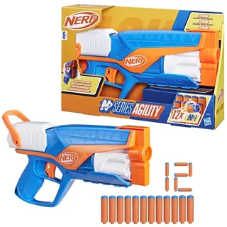 Hasbro Nerf N Series Agility 6-Dart Rotationstrommel und 12 Darts,