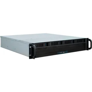 Inter-Tech Case IPC 2U-2404L S-ATA Server-Gehäuse - schwarz, 2 Höheneinheiten