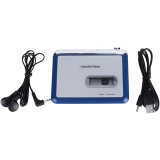 Beufee Tragbarer Kassetten Spieler, Auto Reverse Tape Recorder Player Mit Kopfhörer Bluetooth-Ausgang Zum Kopfhörer Lautsprecher Tragbarer Kassettenrekorder Für Vorträge Seminare