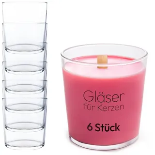 konzept Teelichthalter Kerzengläser 300 ml Transparent