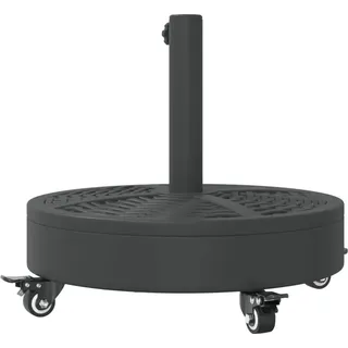 vidaXL Schirmständer mit Rollen 27 kg Schwarz