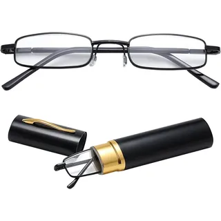 Lesebrille,Lesebrille Herren 2,5,Lesebrille Damen,Verstellbare Lesebrille,Lesebrille Herren,Lesebrille Damen 2,5,Lesebrille Lesehilfe Unisex LesegeräT Mit Brillenetui, Ultrakleine Lesebrille - 2,5
