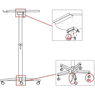 Abpackbeutel für Ergonomisches Stehpult