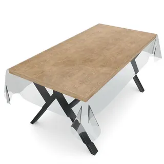 ANRO Tischdecke abwaschbar 180 x 140 cm Transparent