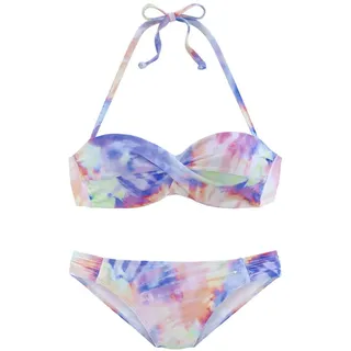 KangaROOS Bügel-Bandeau-Bikini Damen bunt Gr.L (42/44) Cup C/D