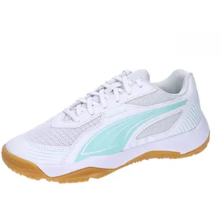 Puma Solarflash III Hallenschuhe Kinder 04 white/electric peppermint 34