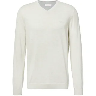 s.Oliver Strickpullover mit V-Ausschnitt Beige S