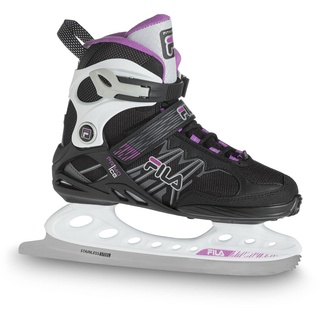 Fila SKATESFILA Damen FILA Primo Ice Lady Freizeitschlittschuh Damen Eishockey Eislaufen Edelstahlkufe Starker H, schwarz/weiß/magenta, 38.5